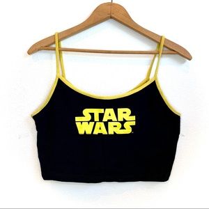 Black and yellow Star Wars crop top (large)